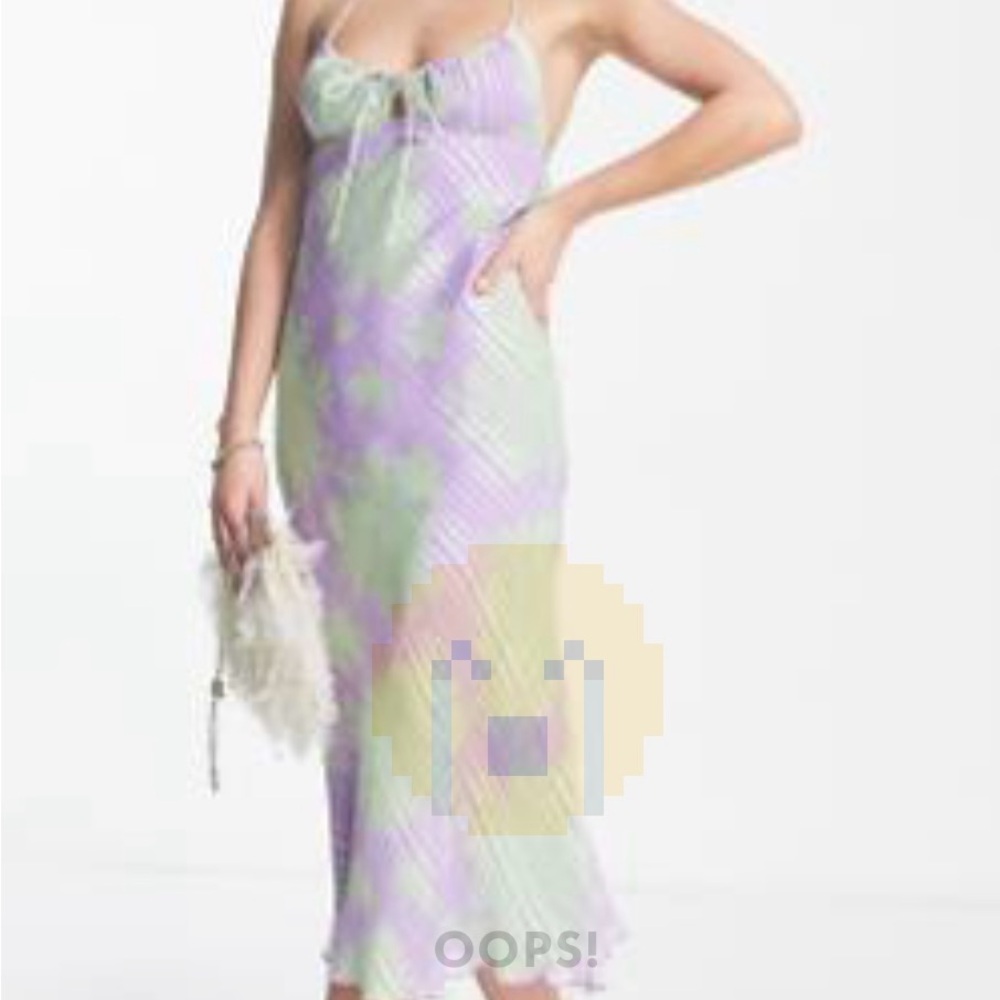 Pastel Tie-Dye Maxi Dress